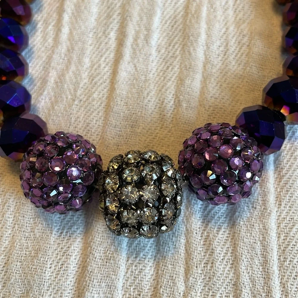 Purple sparkly necklace